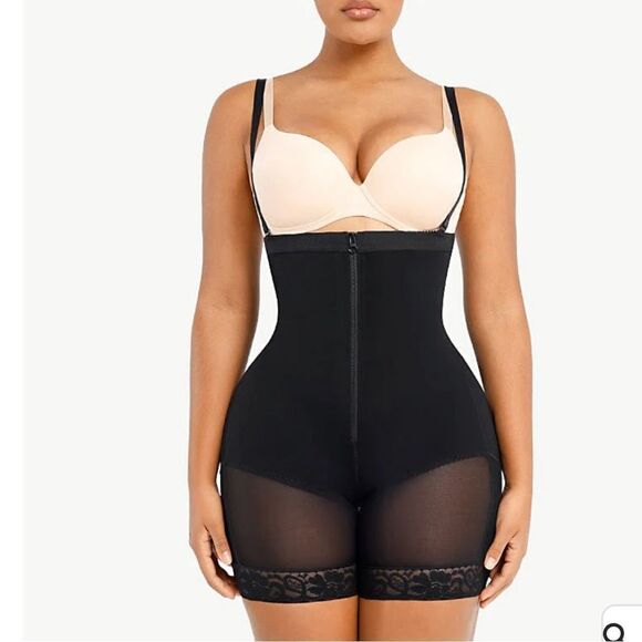 Shapellx AirSlim® Firm Tummy Compression Bodysuit Shaper W/Butt Lifter Black NWT - Picture 2 of 13